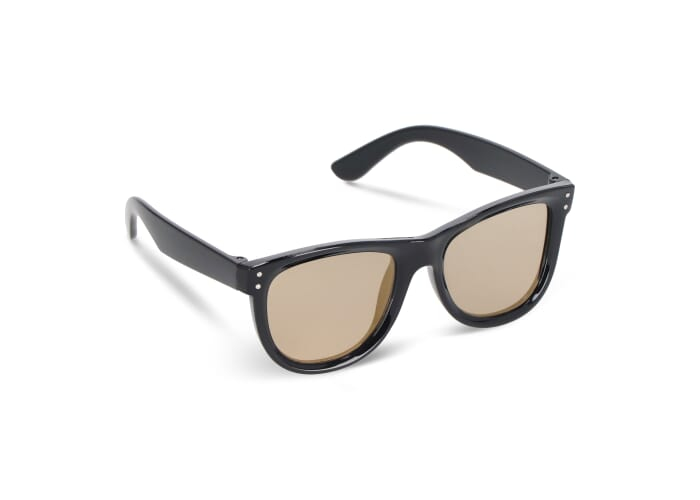 Lunettes de soleil UV400 en R-PC Dion à personnaliser Noir / Or